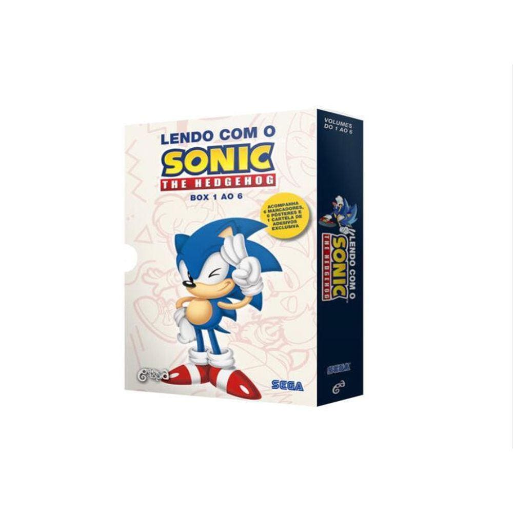 Box: Lendo Com O Sonic – The Hedgehog (Vol. 1 Ao 6)