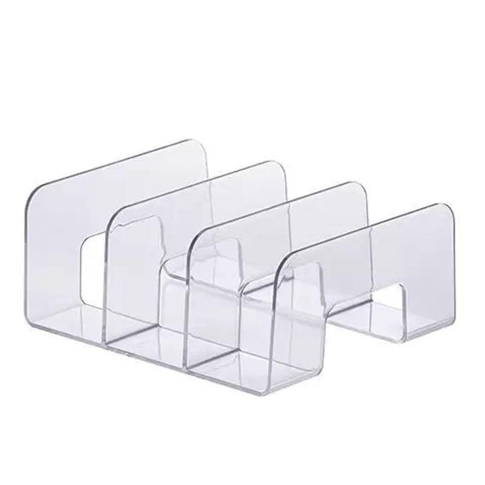 Organizador Plastico Multi 24,5X20x10cm Cristal 1124