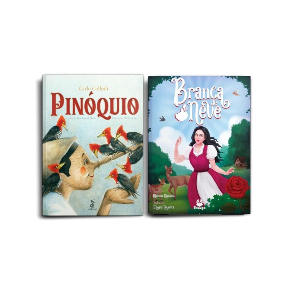 KIT Branca de Neve e Pinóquio - Literatura Infantil (Texugo)