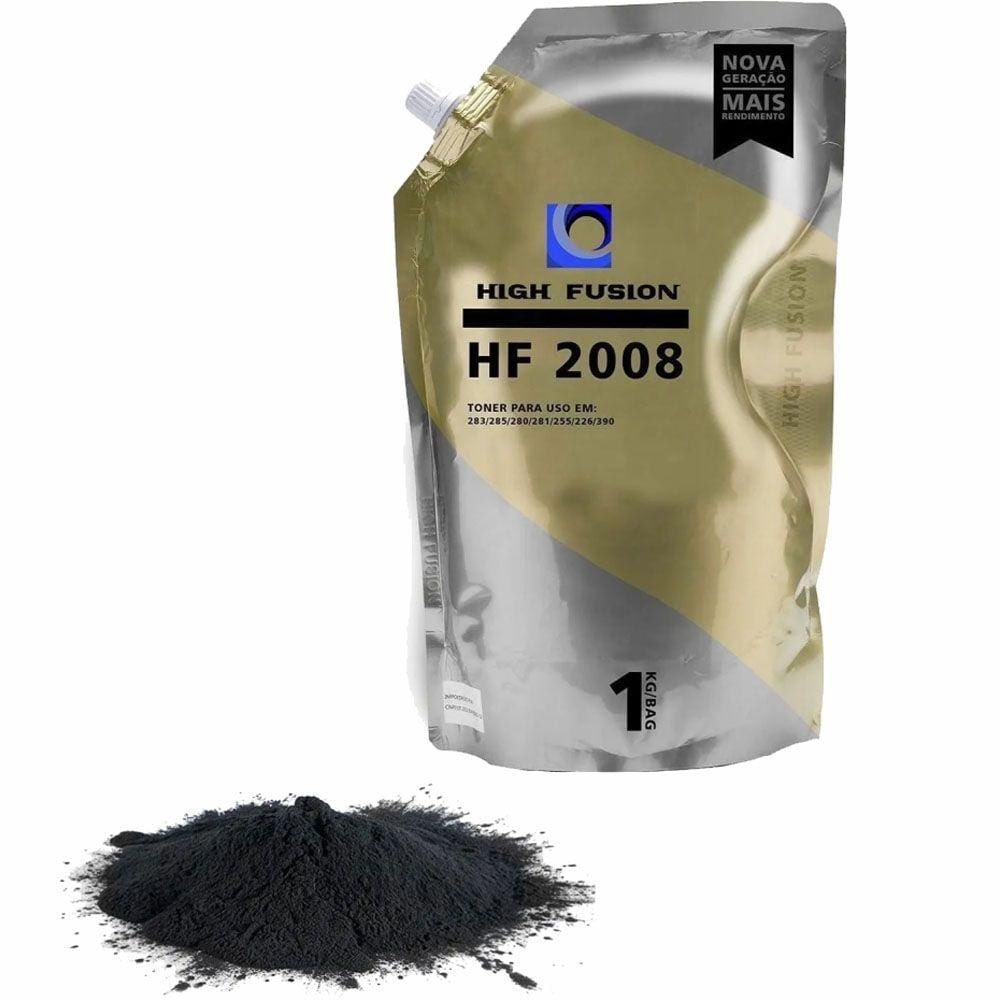 Pó De Toner Compatível High Fusion HP -HF2008 HF1908 - HP 35a/85a/36a Alta e Baixa Bag 1 kg