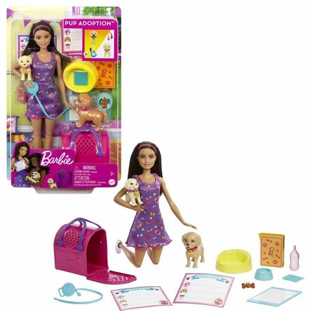 Hkd86 Barbie Conjunto De Brinquedo Adota Um Cachorrinho