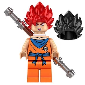 Boneco Goku Deus Super Saiyajin Articulado