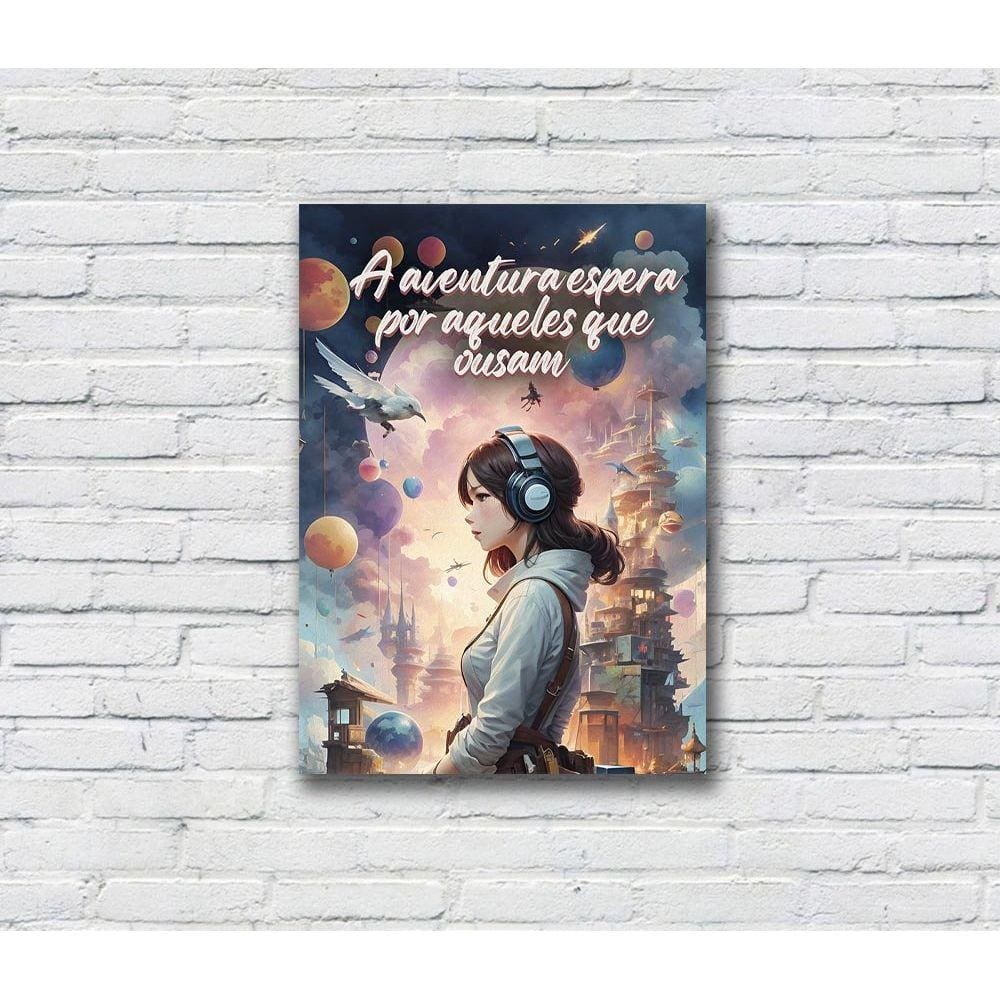 Quadro/Placa Decorativa Gamer MDF 20x28 Aqueles que Ousam