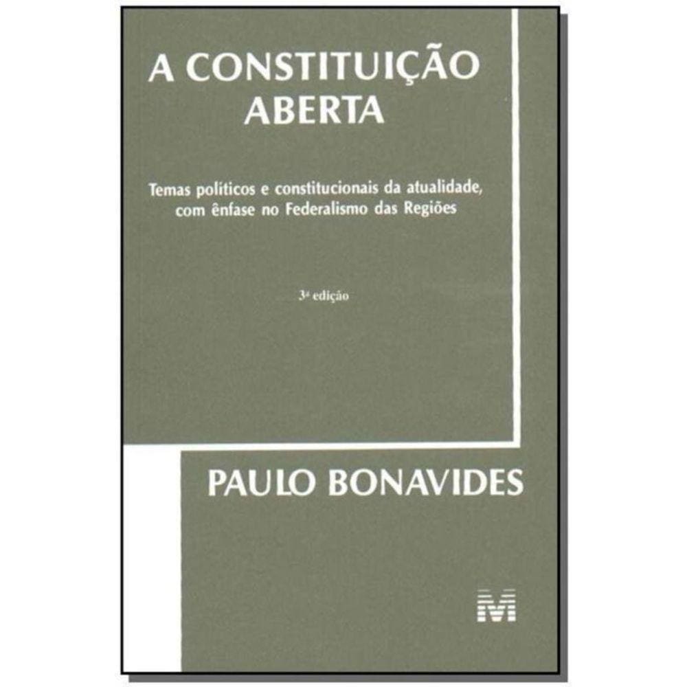 Constituição Aberta, a - 03 Ed. - 2004