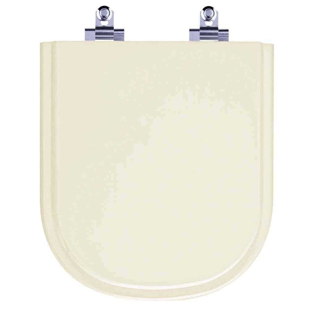 Assento Sanitário Laqueado Soft Close Square Bege Claro para vaso Lorenzetti