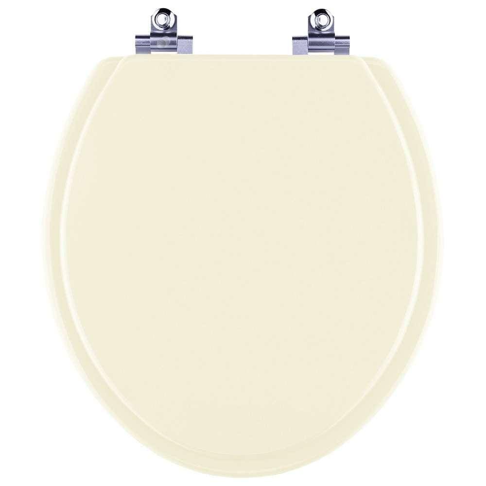Assento Sanitário Laqueado Soft Close Parati Bege Claro para vaso Logasa