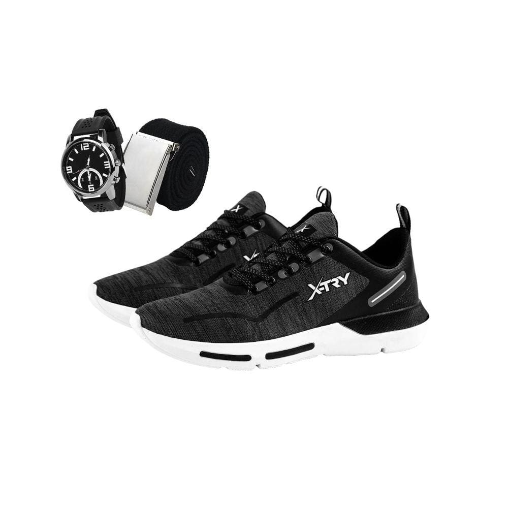 Kit Tenis Esportivo Caminhada Academia Relogio Cinto Gorgurao