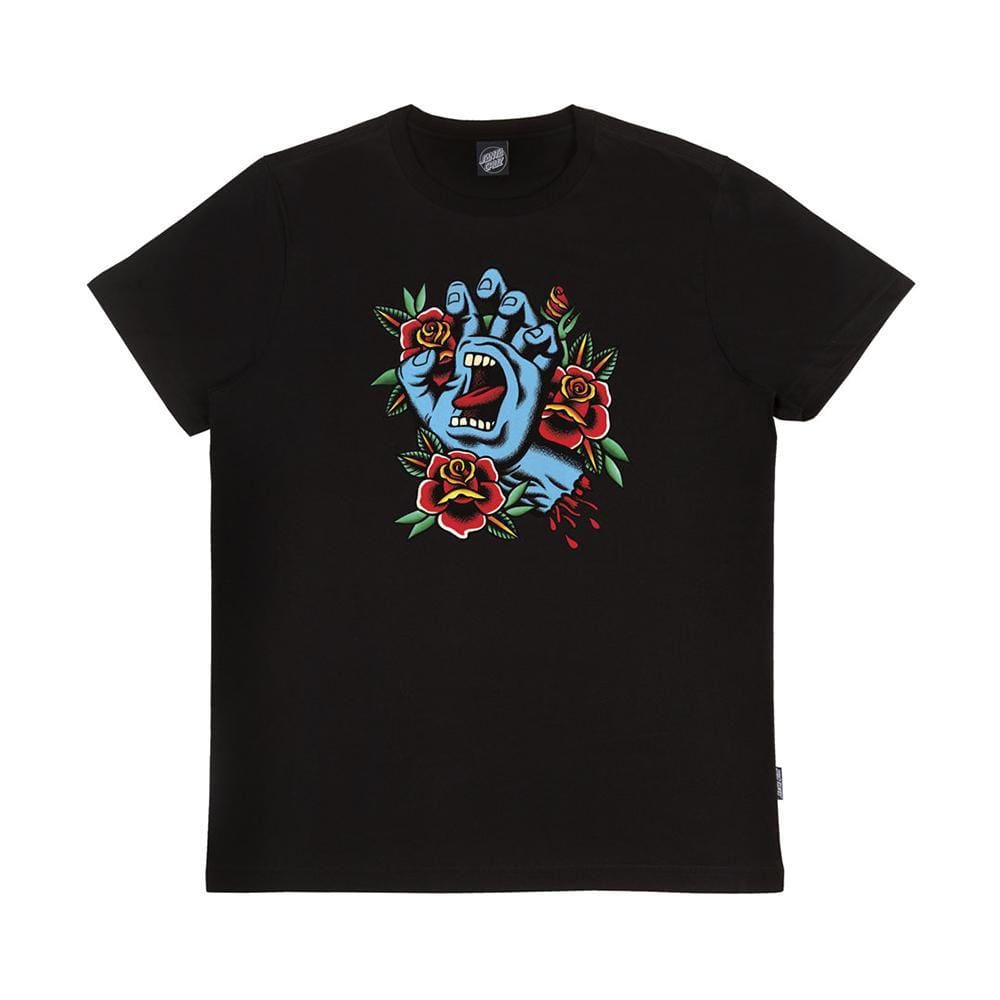 Camiseta Santa Cruz Screaming Flash Front Masculina Preto