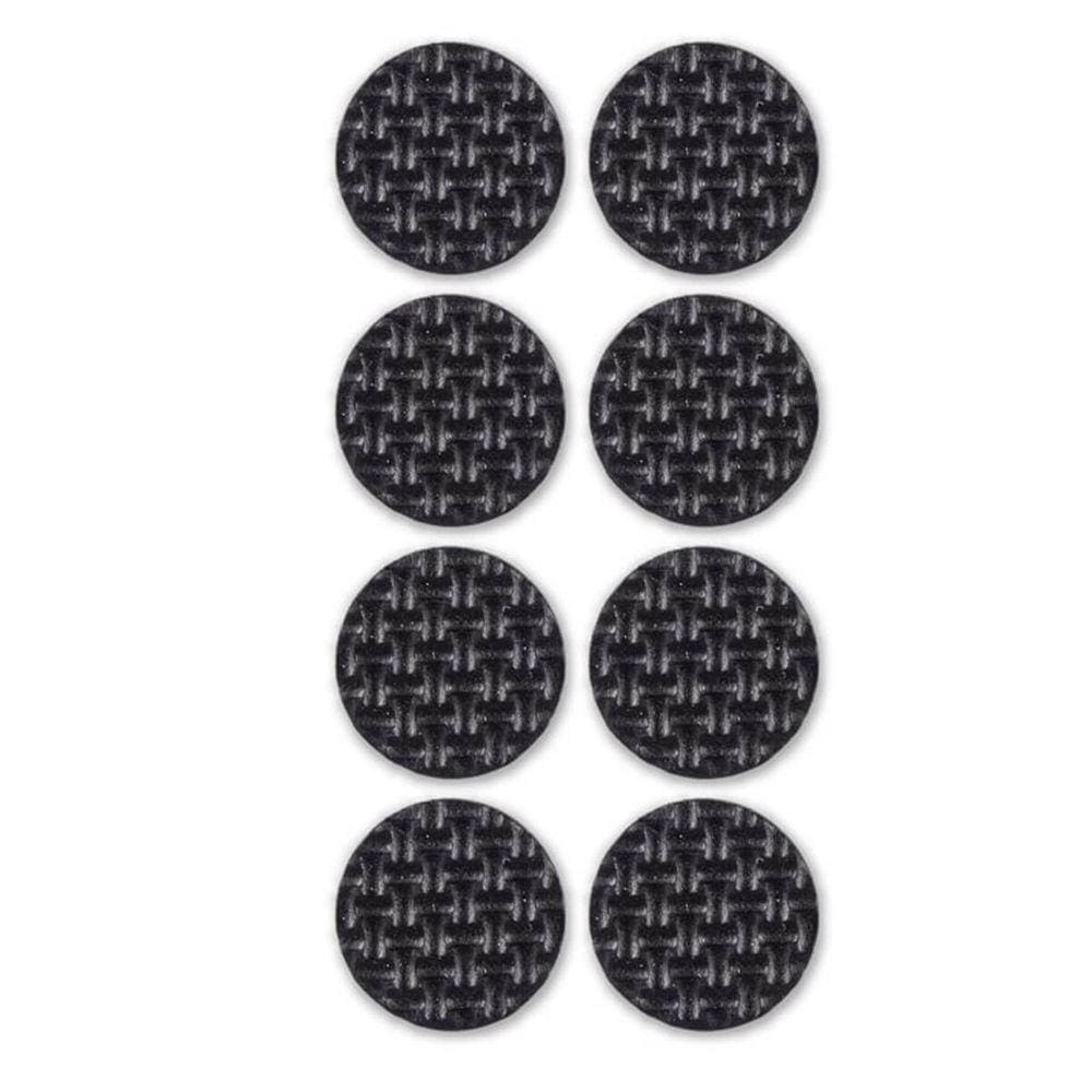 Protetor Anti Risco Redondo Adesivo Pé de Cadeira Pequeno 2,2cm EVA Preto 24un