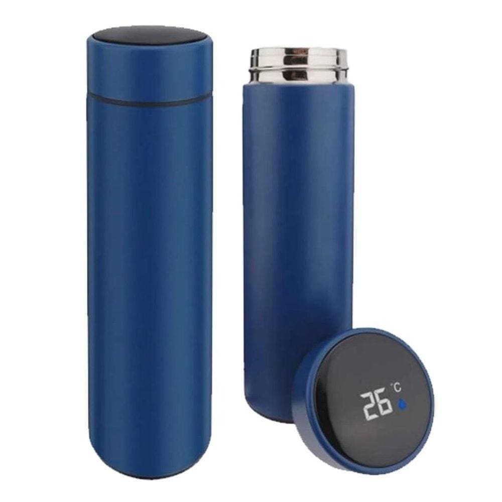 Garrafa Térmica Com Display Led Termômetro Aço Inox 480Ml