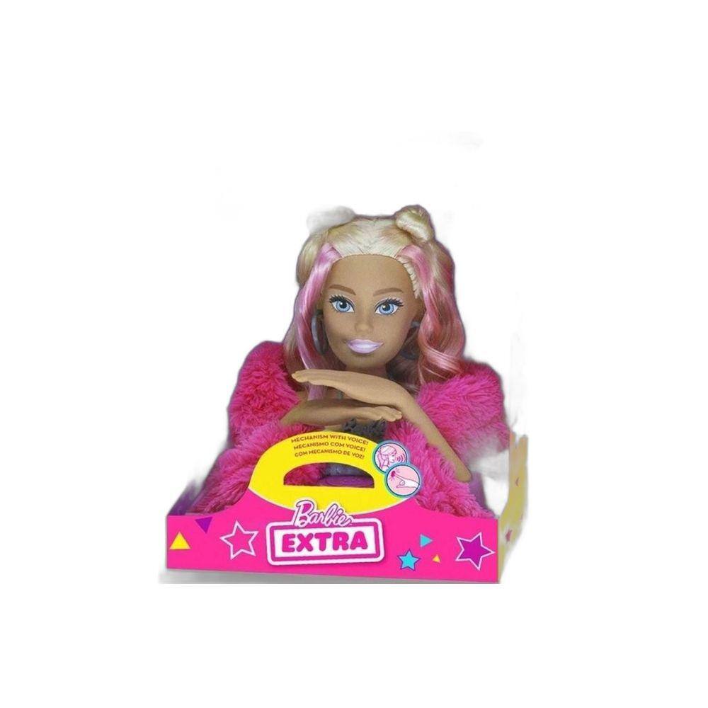 Brinquedo Bonecas Busto Barbie Styling Hair Salão De Beleza