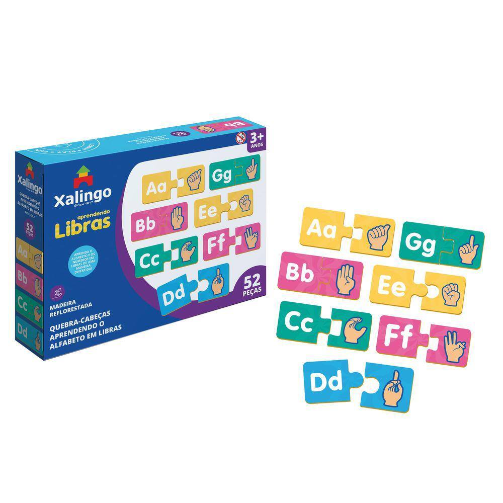Quebra-Cabeça Aprendendo Libras Xalingo
