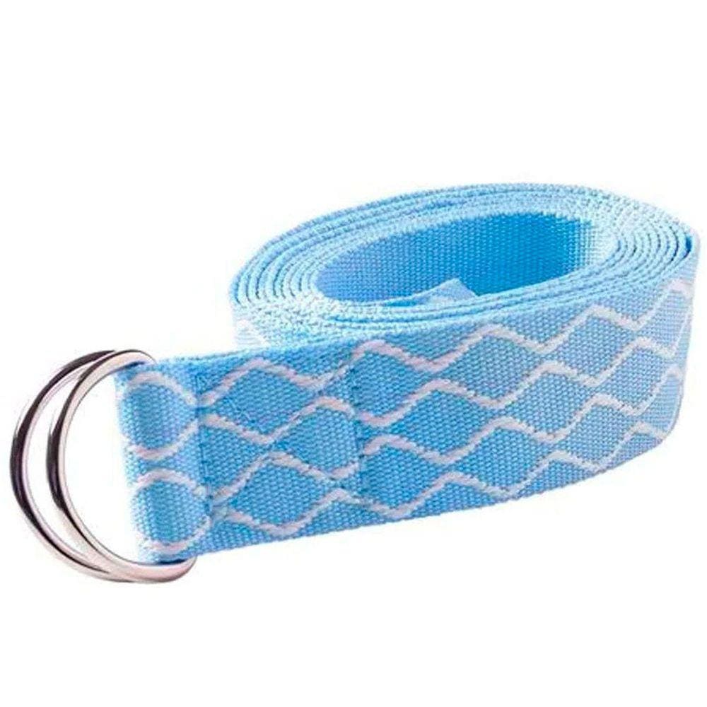 Fita Yoga E Pilates Versátil Azul Aumentar A Flexibilidade E