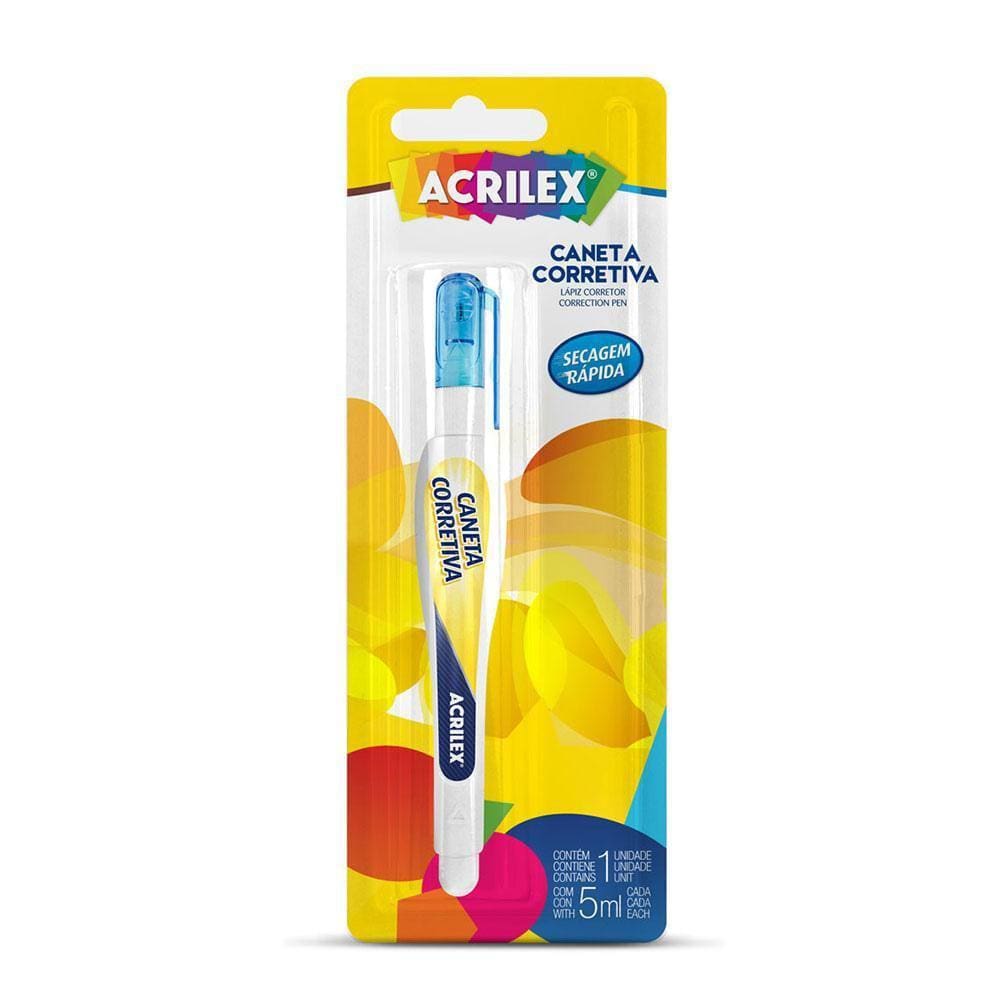 Caneta Corretiva Acrilex 7Ml - 01537
