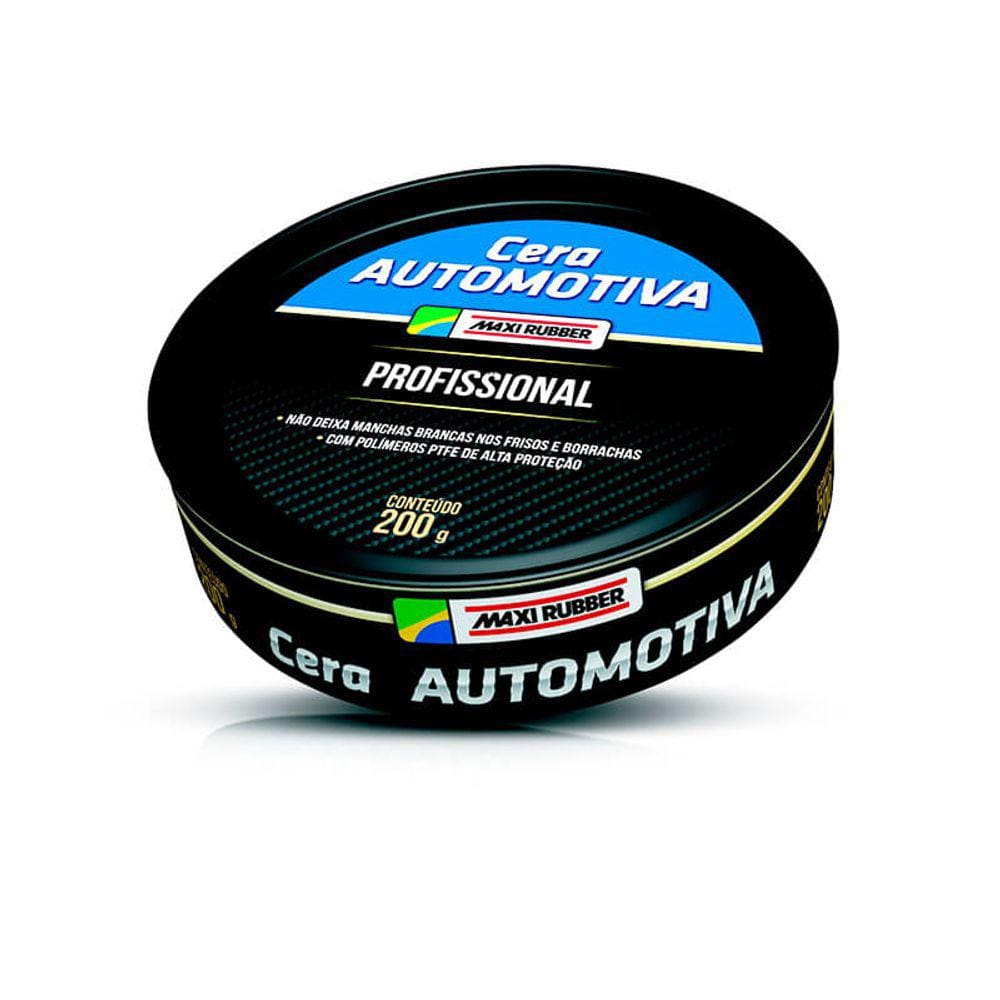 Cera Automotiva em Pasta 200g Maxi Rubber