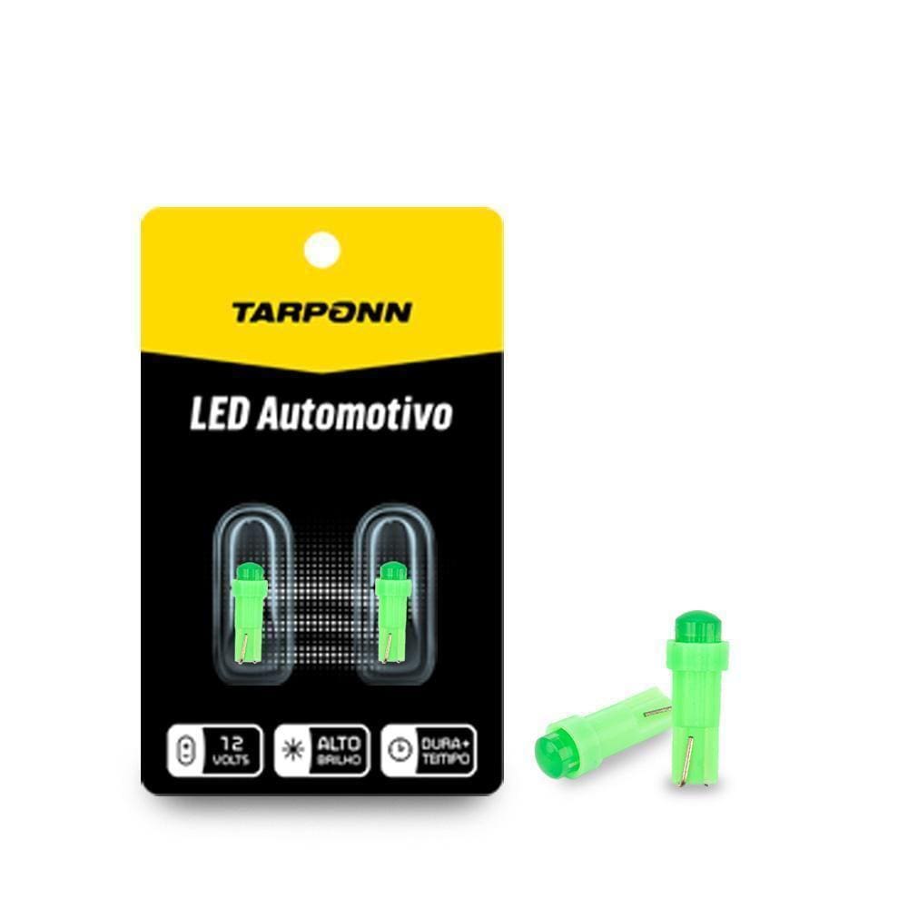 Par Lâmpada Led Painel Pinguinho T5 Verde 12V Tarponn