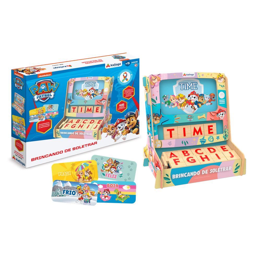 Jogo Infantil Veja e Soletre Patrulha Canina Xalingo