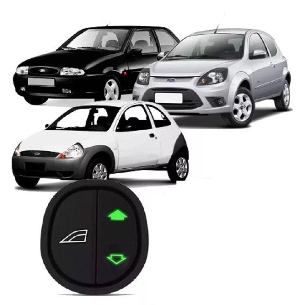 Botão Vidro Elétrico Simples Ka Fiesta Courier