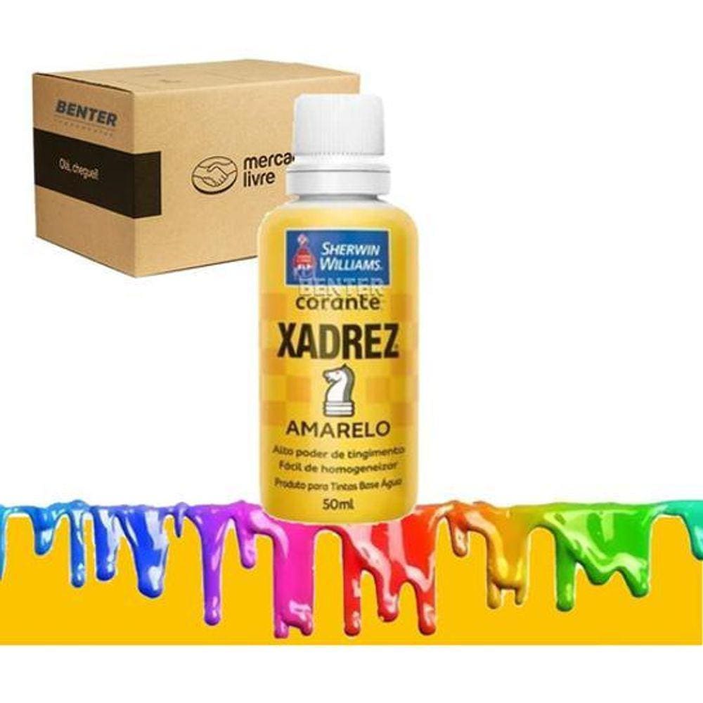 Corante liquido tinta xadrez bisnaga com 10 unidades