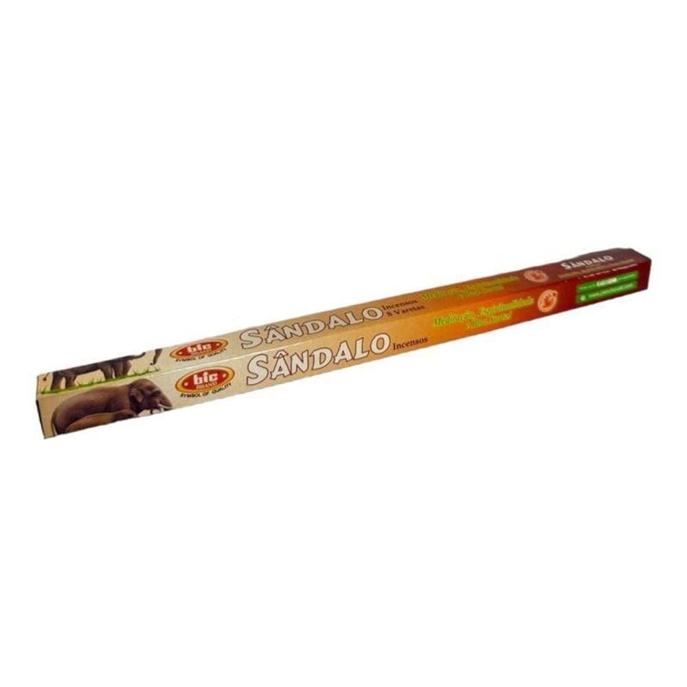 Incenso Indiano Bic Sândalo Caixa Com 8 Varetas