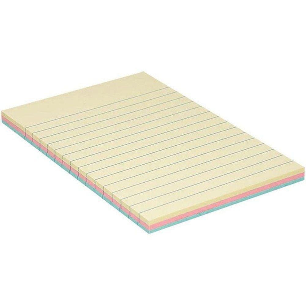 Bloco De Recado Autoadesivo 148X102Mm Pautado Pastel Color
