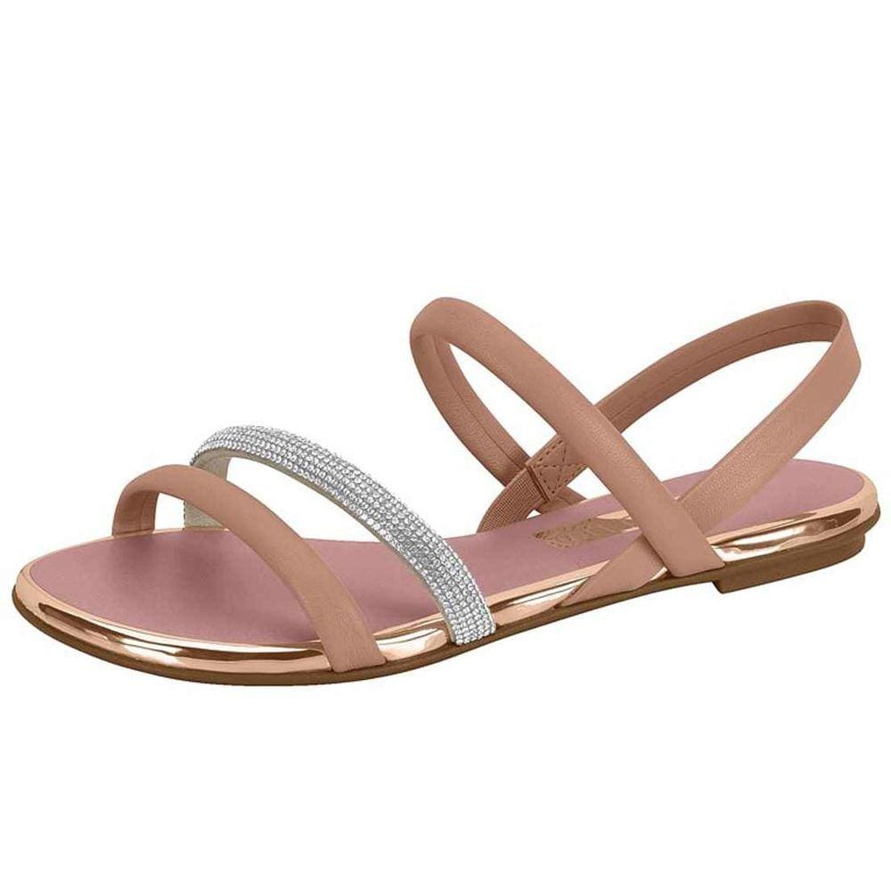 Sandália Rasteira Beira Rio 8367.641 Brilho