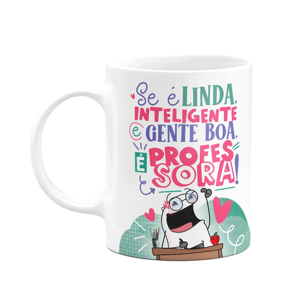 Caneca Flork Professora - Se for assim, é professora!