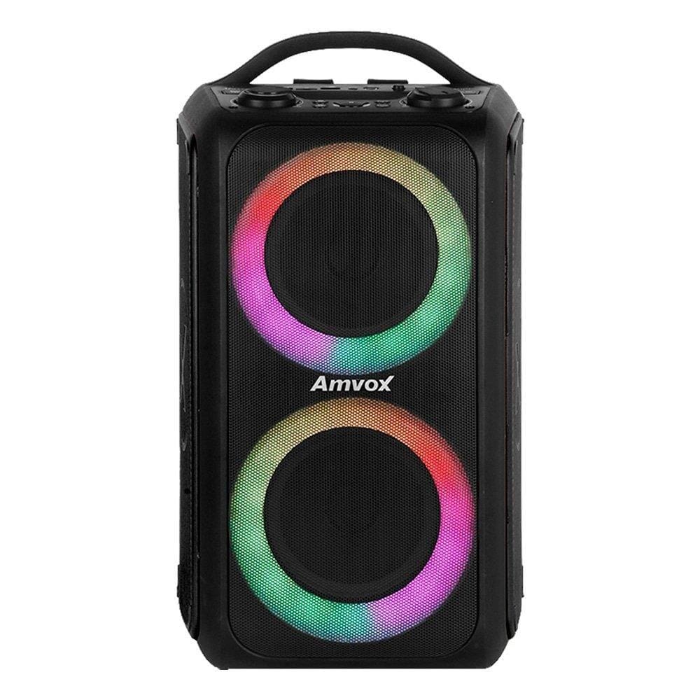 Caixa Amplificadora Amvox ACA600 Bagvox | USB/LED/Blutooth/Bateria, Preto, 600W RMS