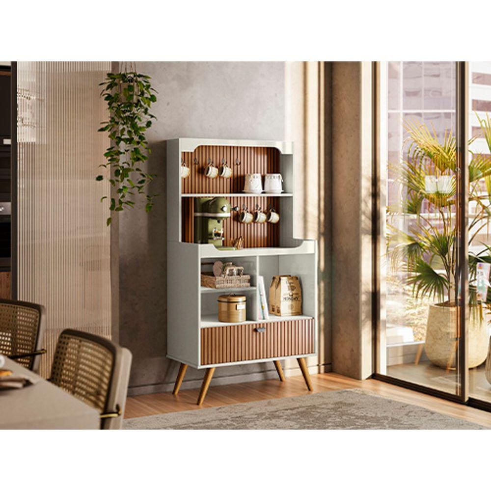 Cantinho do Café 79,5 Rubi Off White/Tauari Lukalian