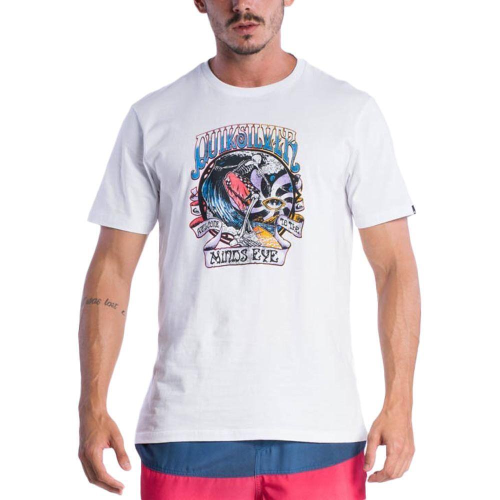 Camiseta Quiksilver The Land Down Under S24 Masculina Branco