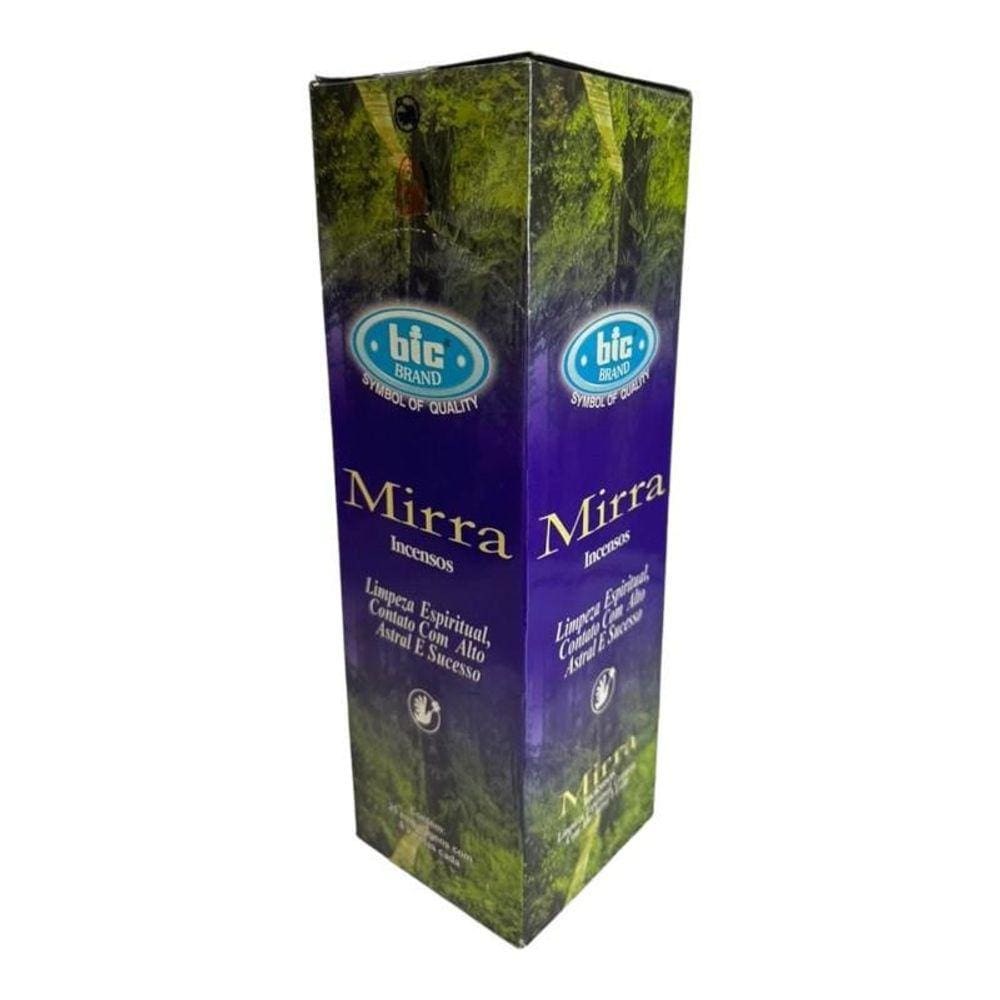 Incenso Indiano Bic Mirra 25 Caixas Com 8 Varetas