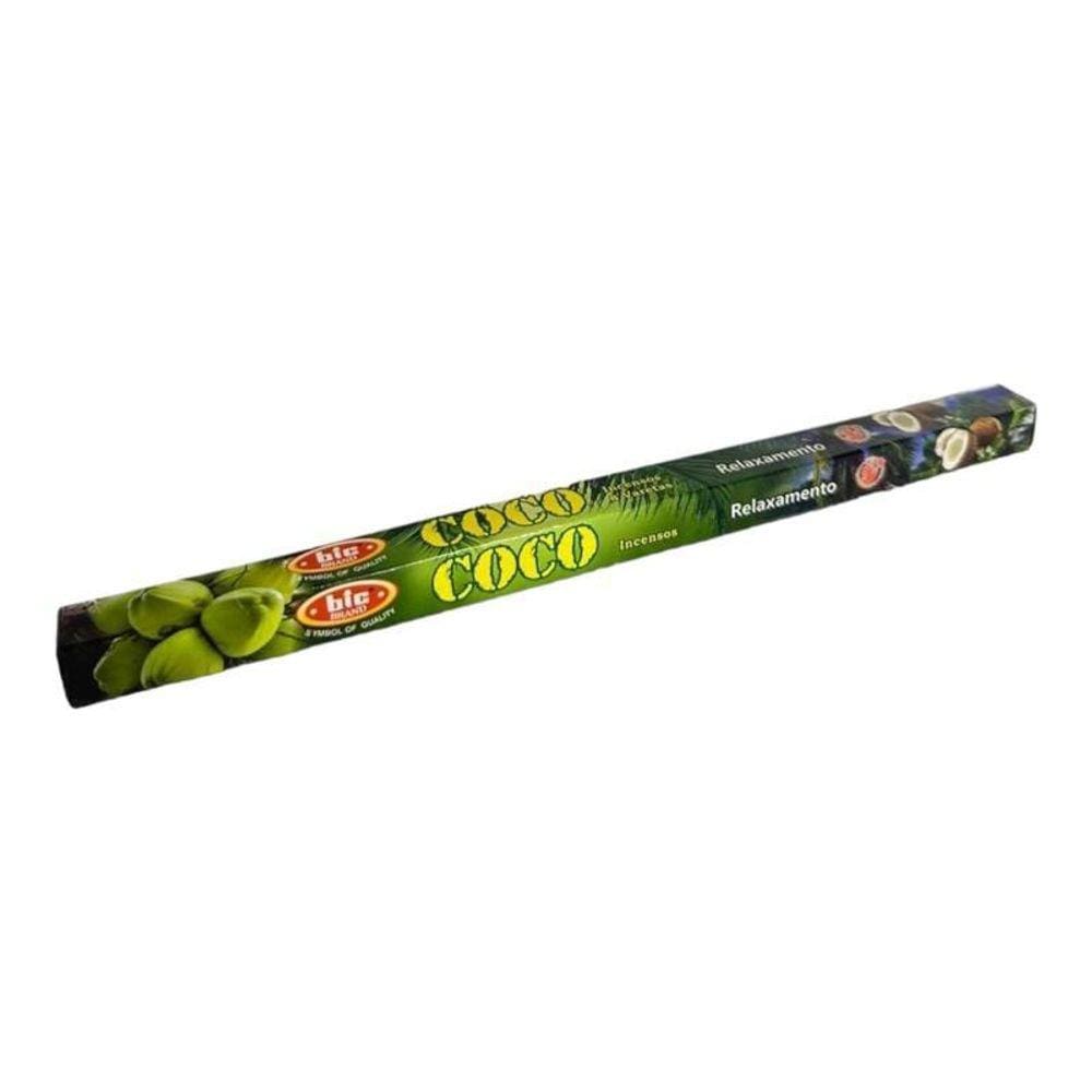 Incenso Indiano Bic Coco Caixa Com 8 Varetas