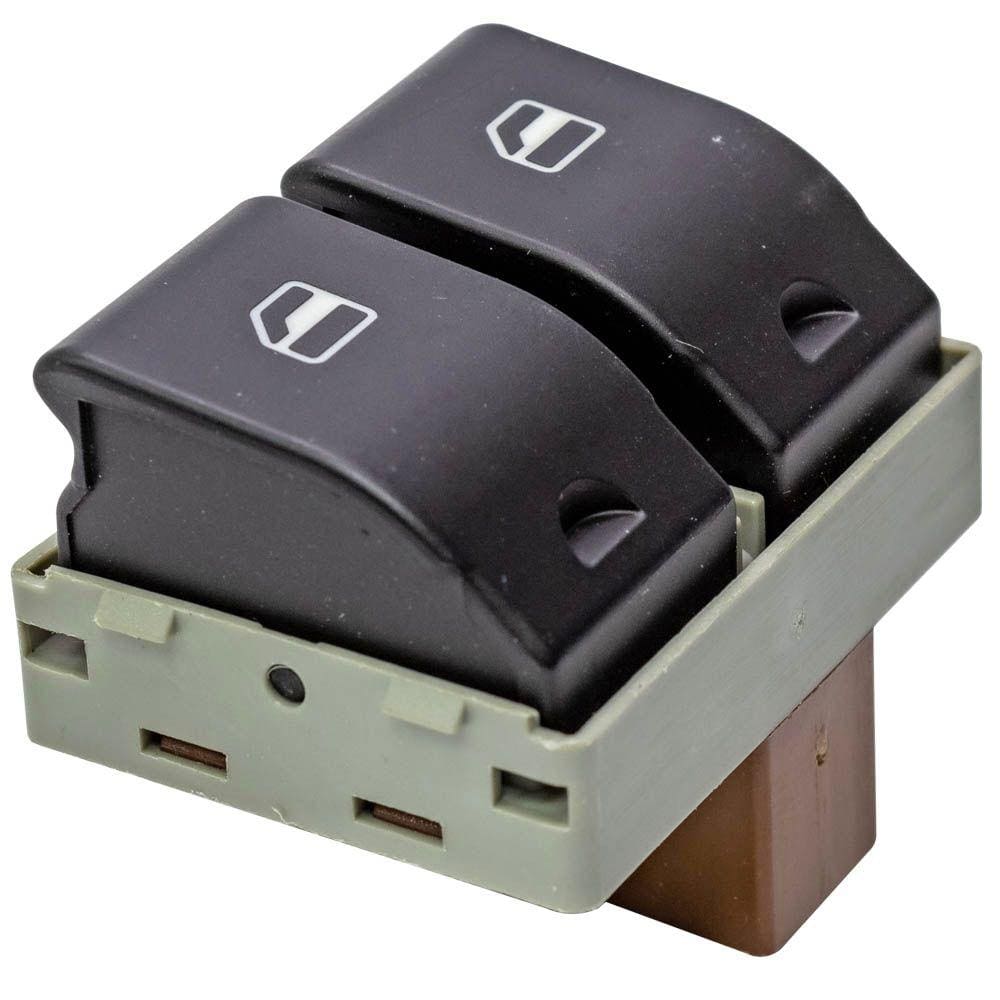 Botão do Vidro Elétrico Crossfox Fox Gol Parati Polo Saveiro Led Vermelho Dianteiro Lado Motorista 4 Vias - DNI2407