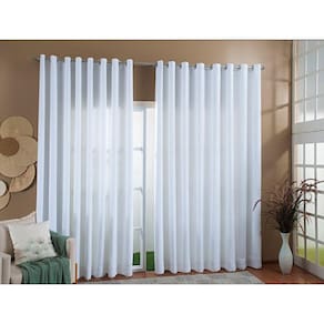 Cortina Gaze Linho Forro Blackout 6,00X2,40M Branco