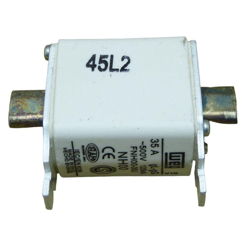 Fusível Retardado Weg FNH00-35K-A 35 Amp 500 V Ca 120Ka (Tipo Nh00) Ar Tipo Nh Contato Faca