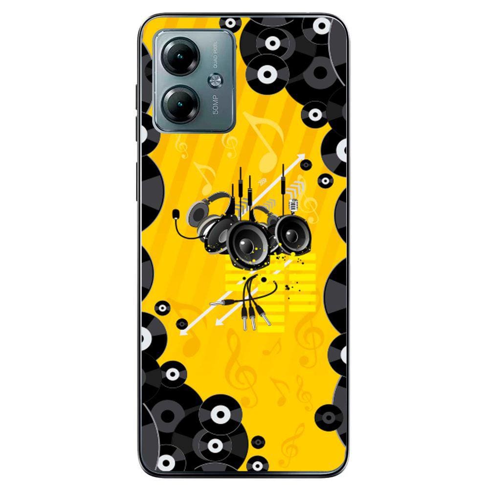 Capa Adesivo Skin354 Verso Para Motorola Moto G14