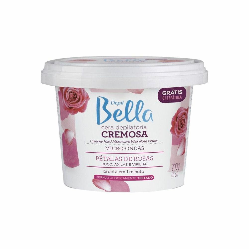 Depilatorio DepilBella Cera Micro Ondas 200g Petala De Rosas