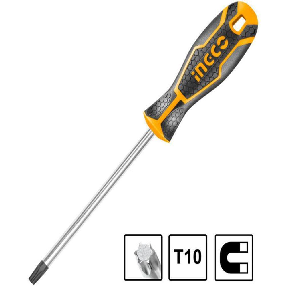 Chave de Fenda Ingco Torx CR-V 1/8 X 4" - HS28T10100