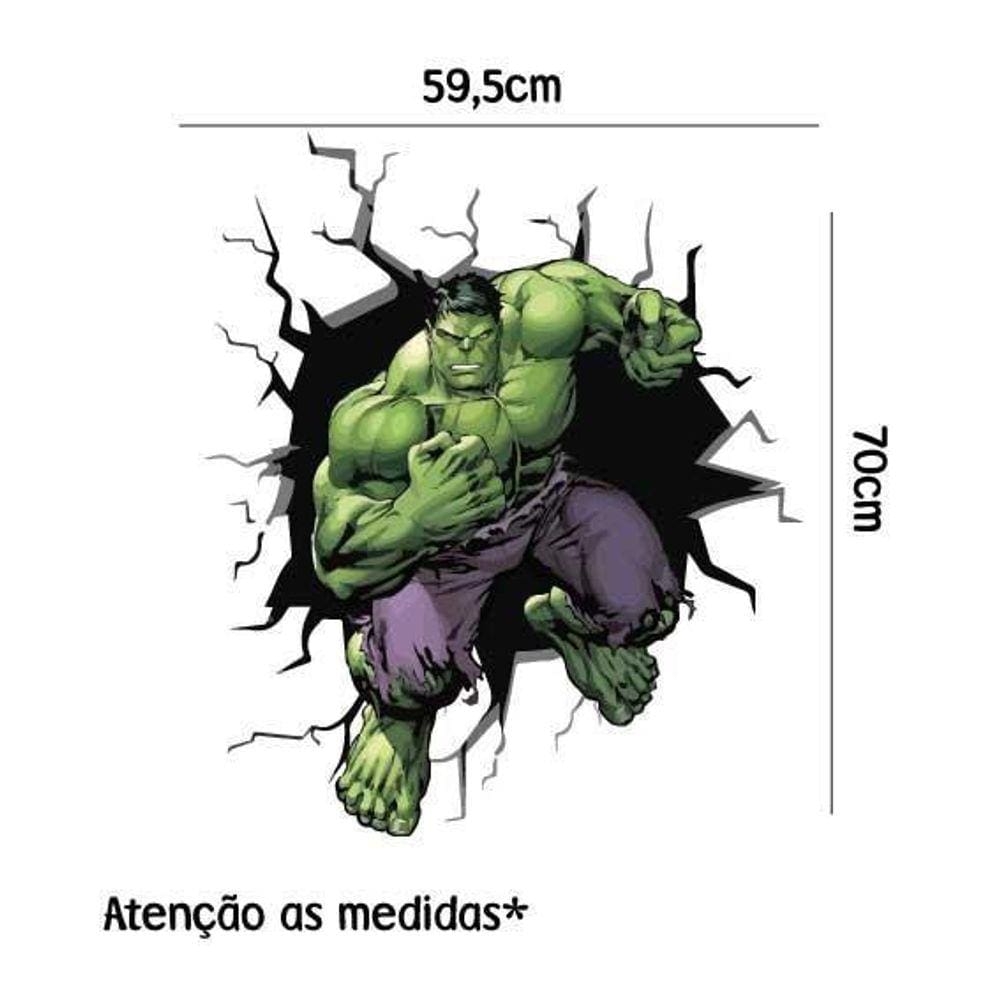 Adesivo De Parede Incrível Hulk