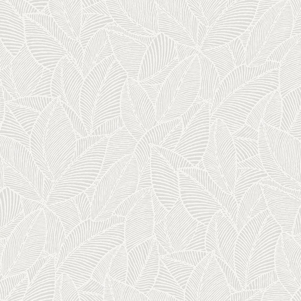 Papel de Parede Essencial Folhagem Branco ESS1040