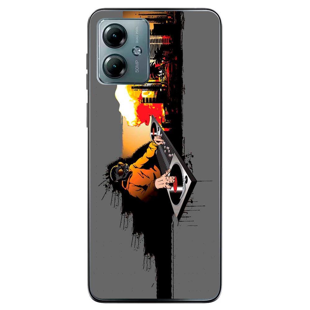 Capa Adesivo Skin264 Verso Para Motorola Moto G14