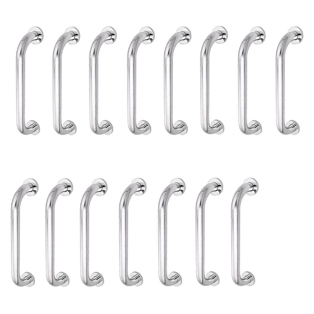 Alça de Apoio Barra Inox 30cm Kit 15 Unidades Acessibilidade Idoso Gestante Criança Suporte Box Banheiro Segurança