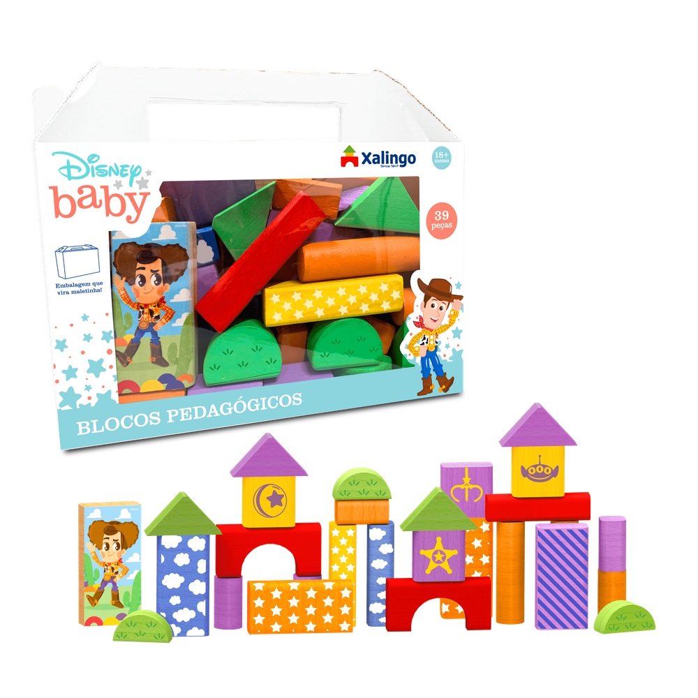 Blocos de Montar Pedagógicos Toy Story Disney Baby Xalingo