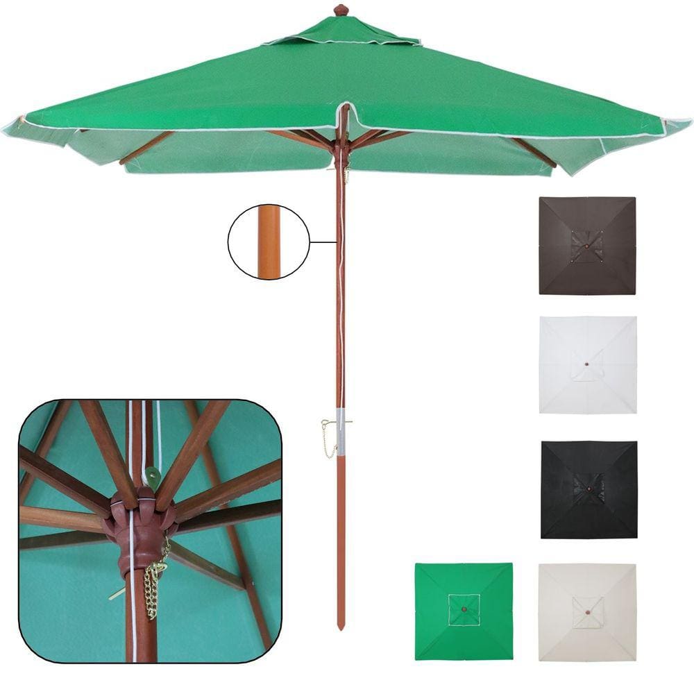 Ombrelone Madeira Quadrado 2x2m Sardenha Guarda Sol Sombreiro Bagum - Belfix