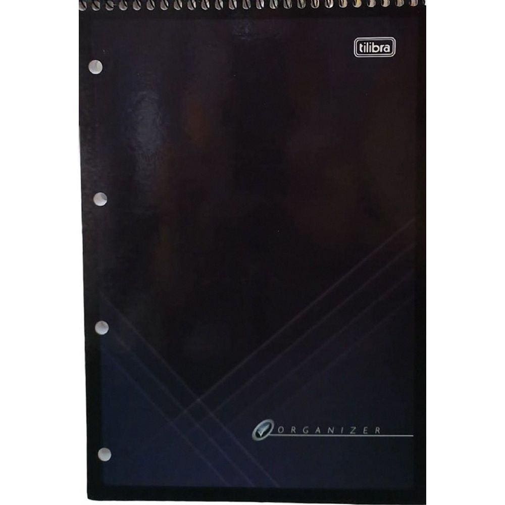 Caderno A4 Capa Flexível Espiral ao Alto 80 Folhas Organizer Tilibra