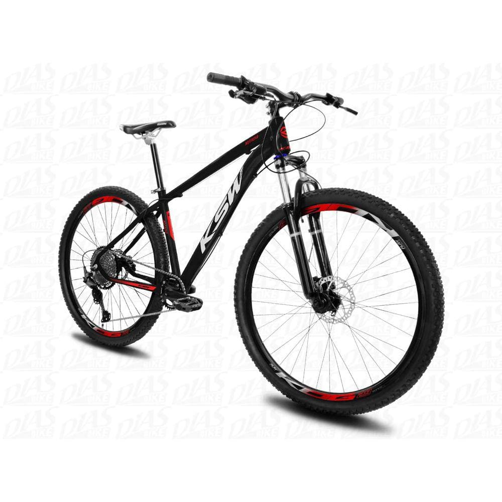 Bicicleta Aro 29 KSW XLT 12V Freio Hidráulico Susp C Trava