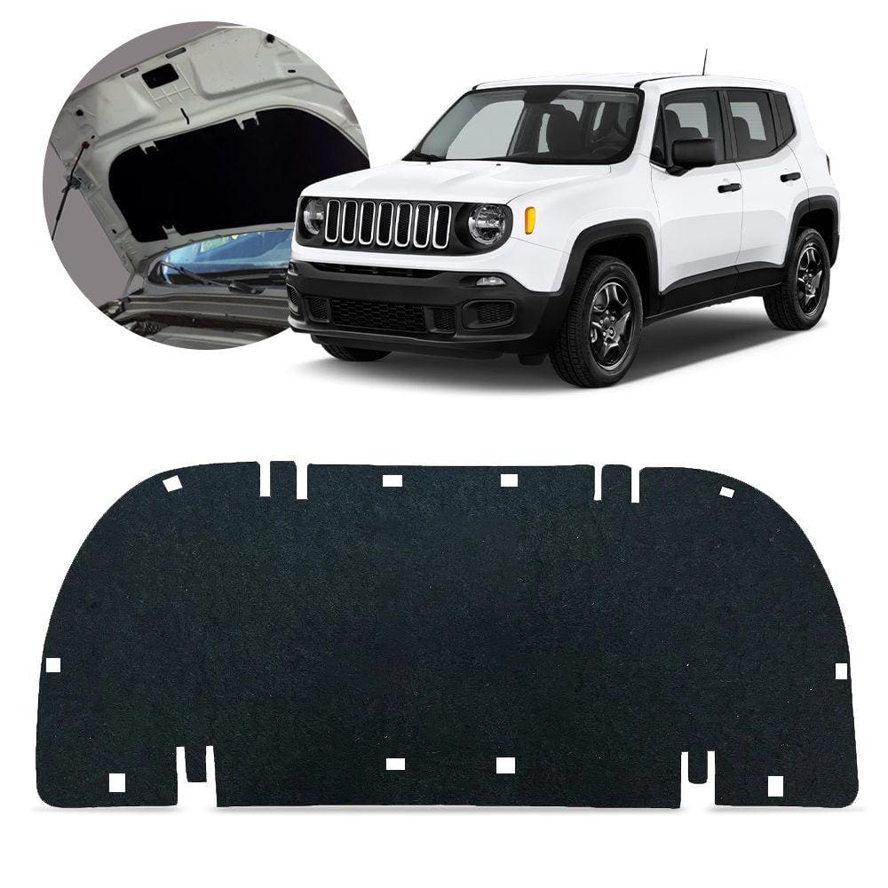 Forro Capô Manta Acústica Jeep Renegade 2015 a 2022 Antirruído Isolante com Presilha Grud Gtc 5415