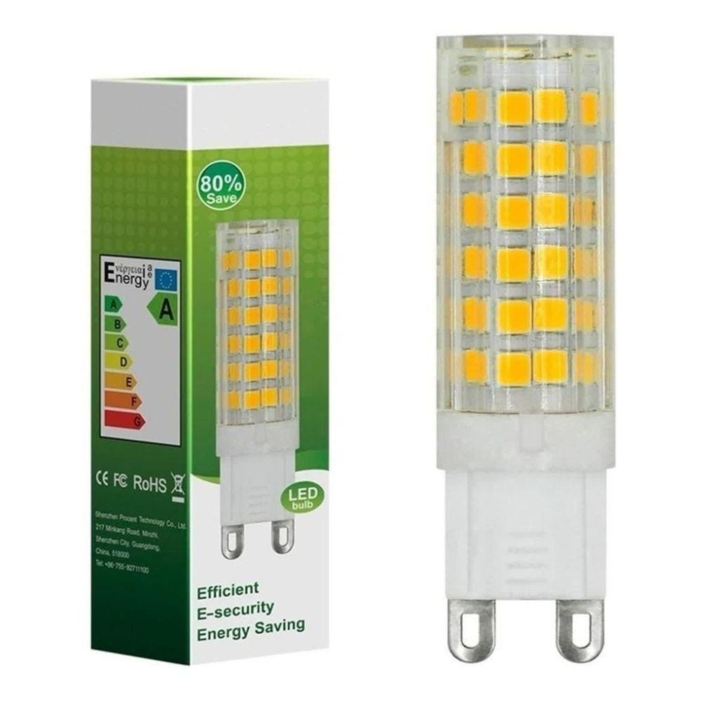 Lâmpada Led G9 Halopin 3w 3000k Bivolt Luz amarela branco quente Arandela