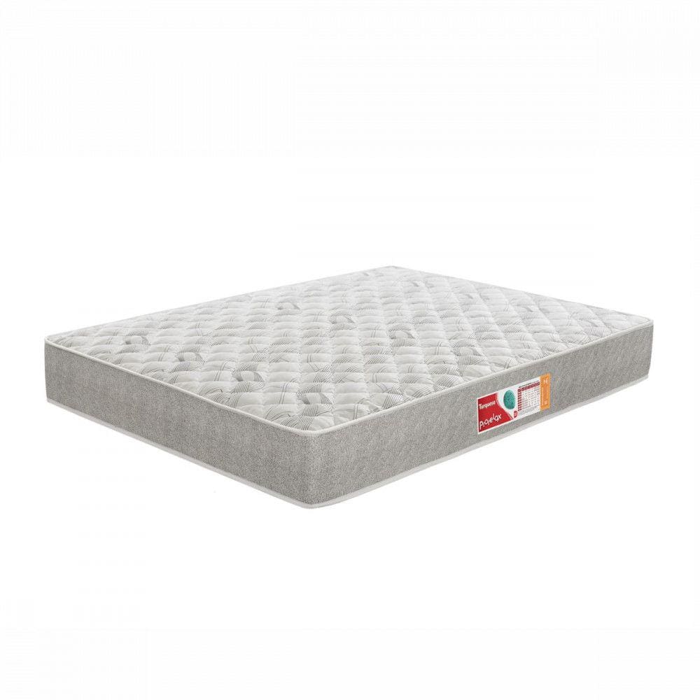 Colchão Viúva Turquesa D33 128x188x14 Cinza e Branco Prorelax