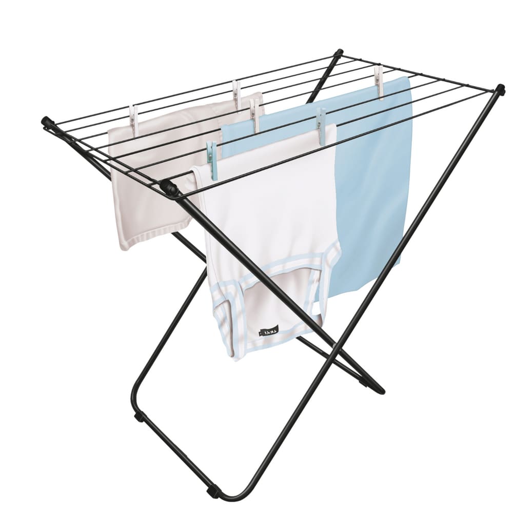 Varal de chão dobrável em aço Nápoles quadro 78 x 51 cm Secalux 101082